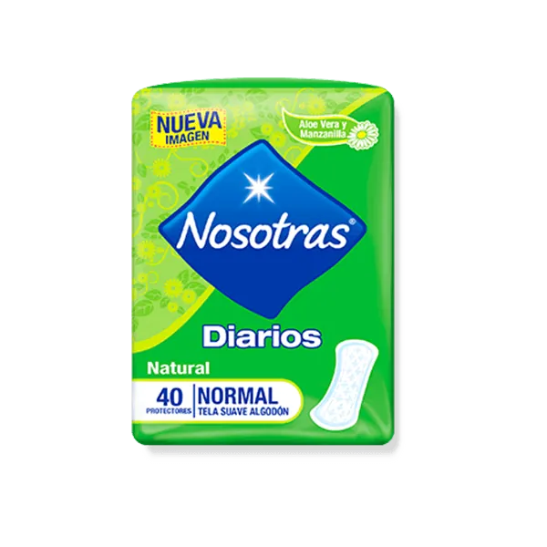Protectores Nosotras Diarios Natural Normal Tela Suave