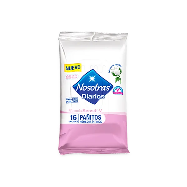 Pañitos Húmedos Íntimos Nosotras Sensiti-V Chile