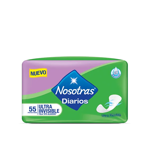 Protectores Nosotras Diarios UltraInvisible Flexible