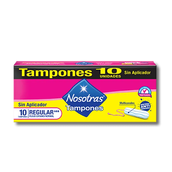 Nosotras Tampones sin Aplicador Regular Perú