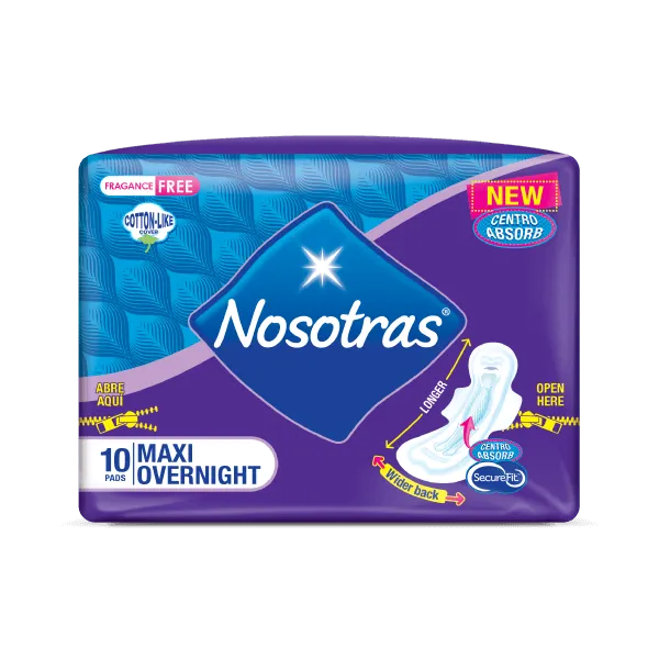 Toallas Nosotras Overnight With Wings