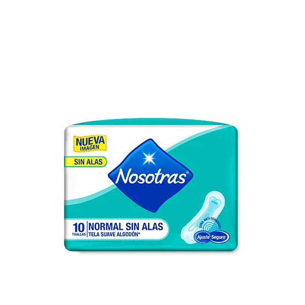 Toallas Nosotras Normal Anatómica Tela Suave